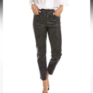 Rag & Bone Nina High-Rise Ankle Cigarette Snakeprint Jeans.Size 29